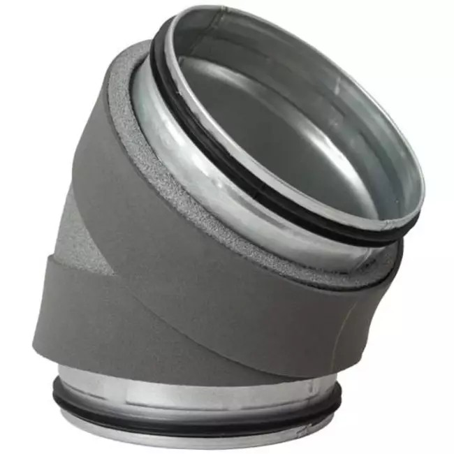 Geïsoleerde bocht  45 - thermoduct Ø160 
